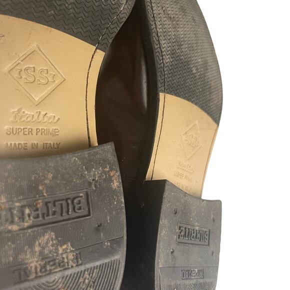 Florsheim Men's Size 9.5 D Italy Leather Mahogany‎ Dress Cap Toe Shoes - Picture 6 of 6